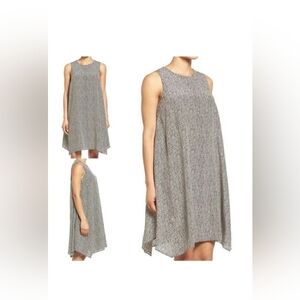 Eileen Fisher Bandhini Silk Crepe de Chine Sleeveless Dress Size Medium